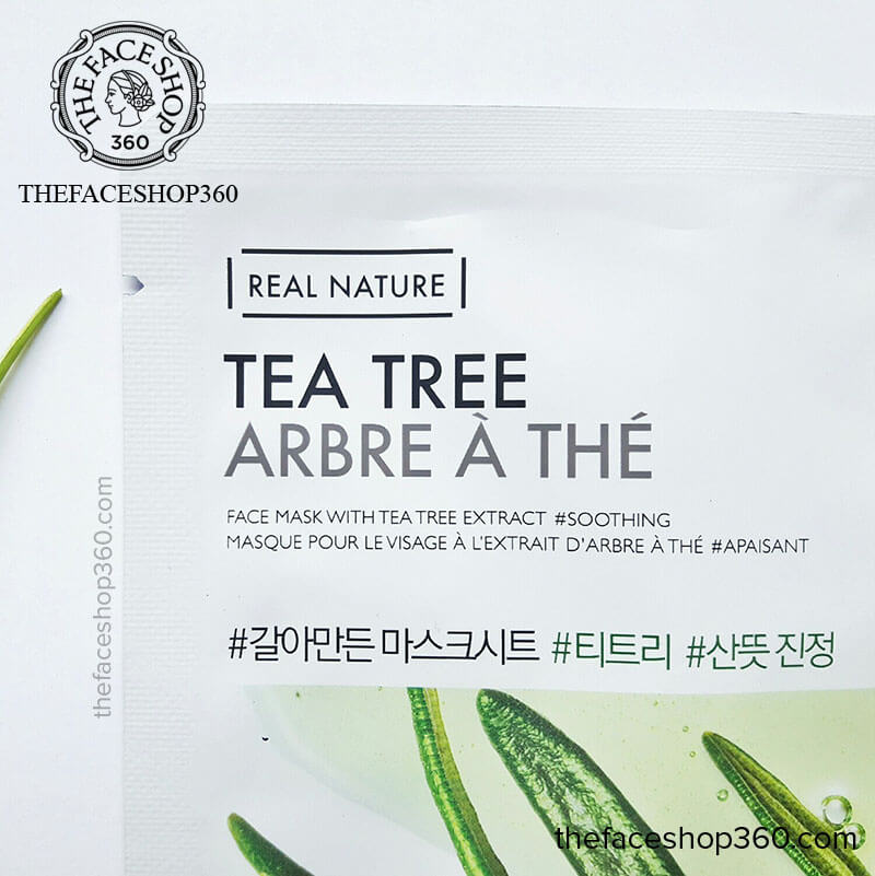 Thông tin Mặt nạ dưỡng da tinh dầu tràm Real Nature Tea Tree The Face Shop