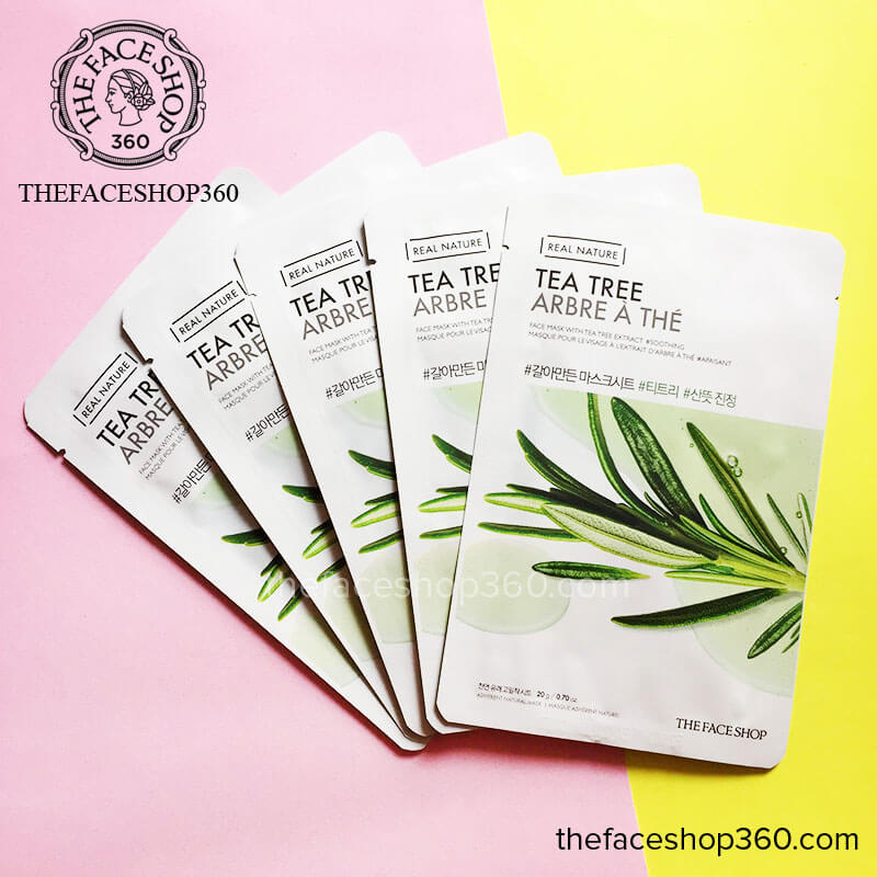 Mặt nạ dưỡng da tinh dầu tràm Real Nature Tea Tree The Face Shop